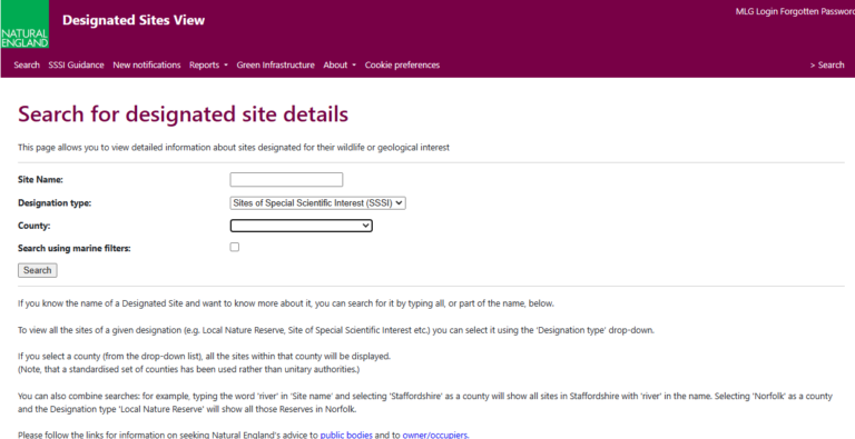 Where is your nearest Site of Special Scientific Interest? Wild Justice